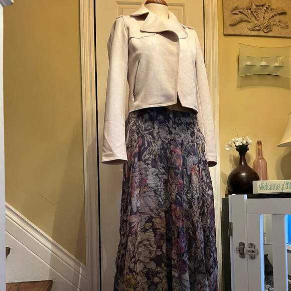 Anthropologie Very Pale Pink Faux Suede Jacket Size XS - Picture 4 of 4